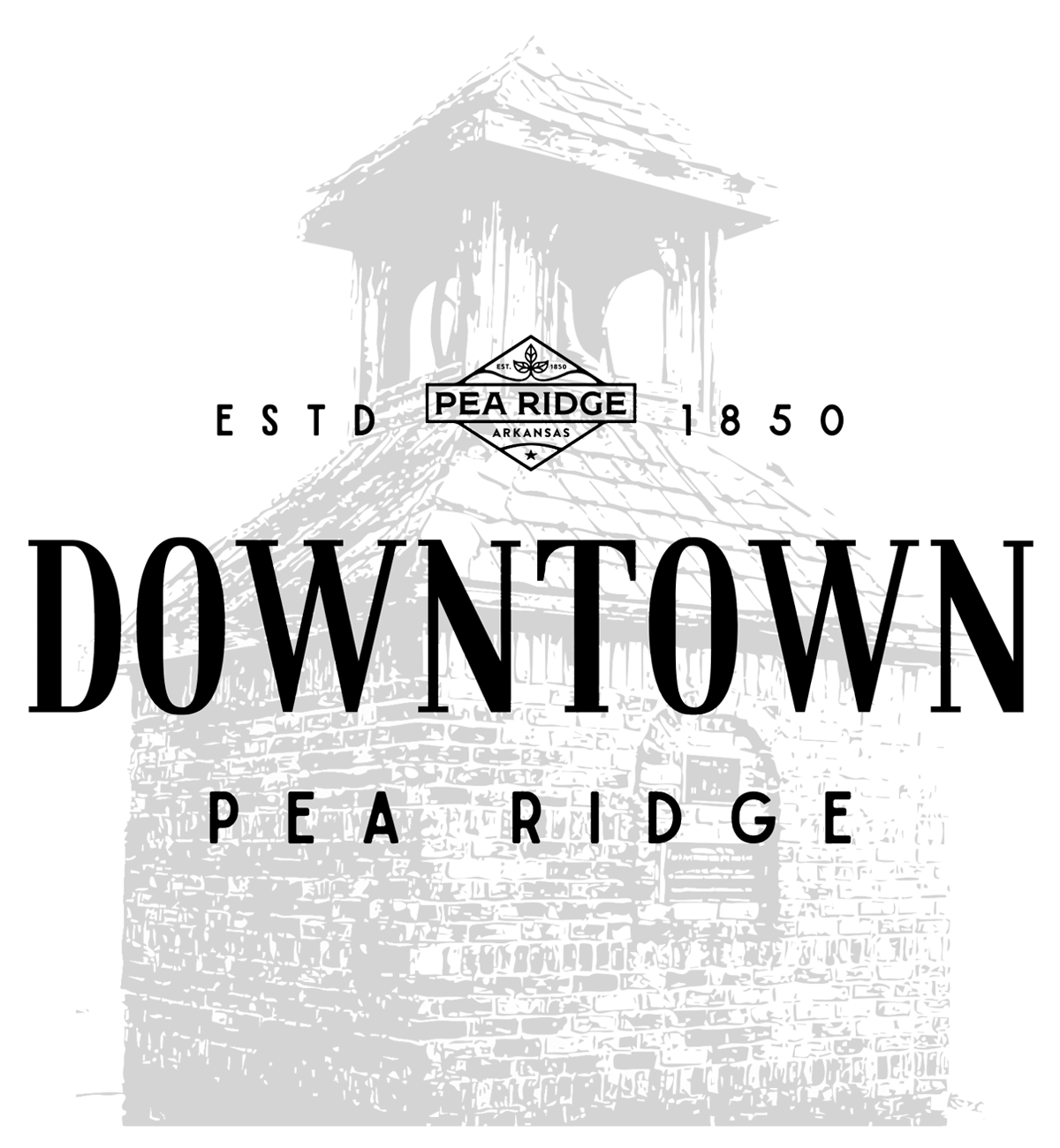 Downtown Pea Ridge Arkansas logo