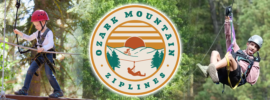 Ozark Mountain Ziplines - Eureka Springs Arkansas Banner